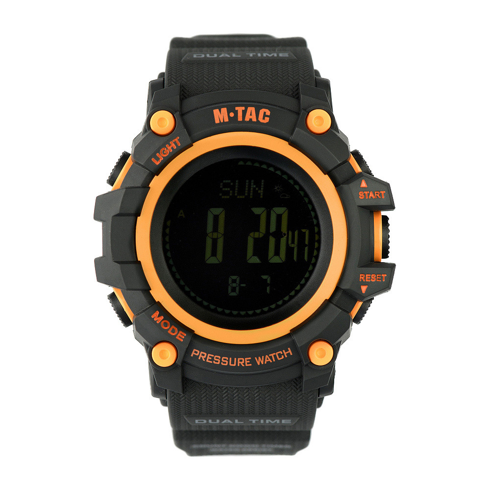 M-Tac Tactical Adventure pulkstenis ar kompasu un altimetru, Oranža