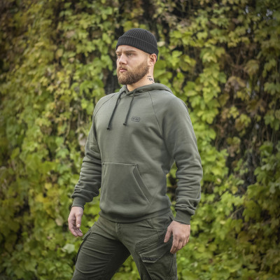 M-Tac Hoodie Cotton Raglan kokvilnas jaka ar kapuci, Army Olive