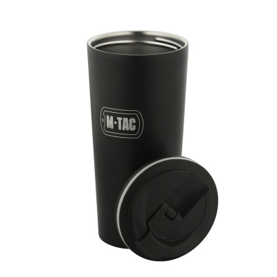 M-Tac termo krūze ar vārstu, 450 ml, Melna