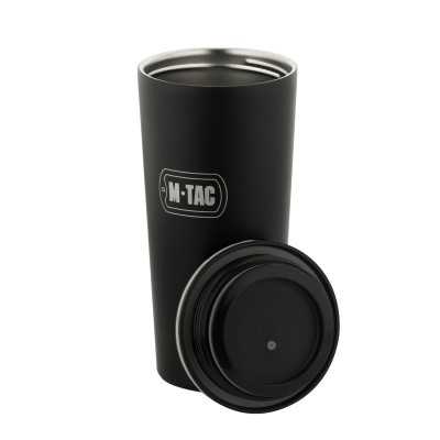 M-Tac termo krūze ar vārstu, 450 ml, Melna