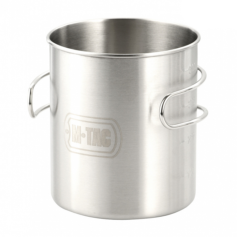 M-Tac krūze ar salokāmu rokturi, 450 ml (304 tērauds)