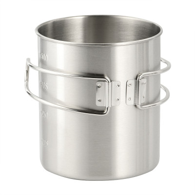 M-Tac krūze ar salokāmu rokturi, 450 ml (304 tērauds)