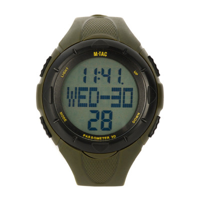 M-Tac Tactical Watch with Pedometer – pulkstenis, Olive