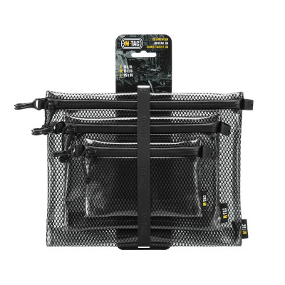 M-Tac Zip Pocket Organizer Set Elite – organizatoru komplekts, Melna