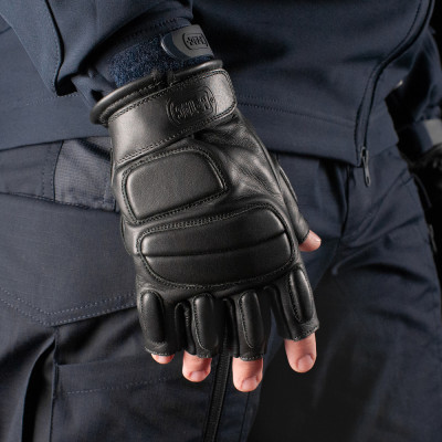 M-Tac Assault Tactical Mk.1 cimdi bez pirkstiem, Melna