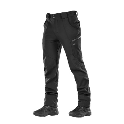 M-Tac Soft Shell ziemas bikses ar vilnas oderi, Melna