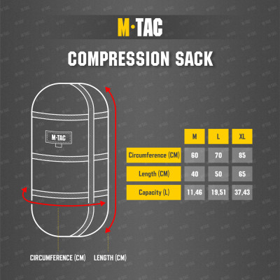M-Tac Compression Sack Large – kompresijas maiss