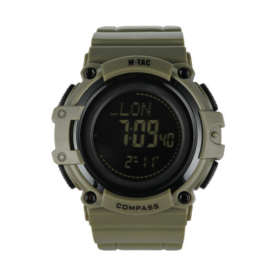 M-Tac Watch Tactical Compass 2233 – pulkstenis ar kompasu, Ranger Green