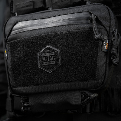 M-Tac Sling Bag Large Elite Gen.II – soma pār plecu, Melna