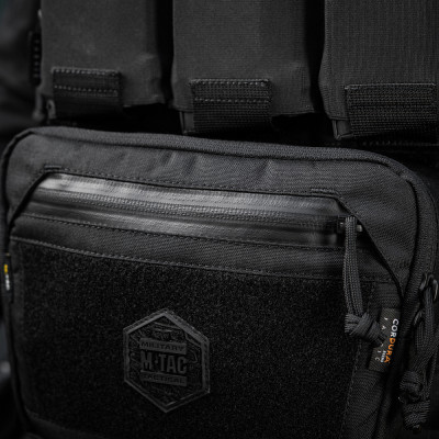 M-Tac Sling Bag Large Elite Gen.II – soma pār plecu, Melna