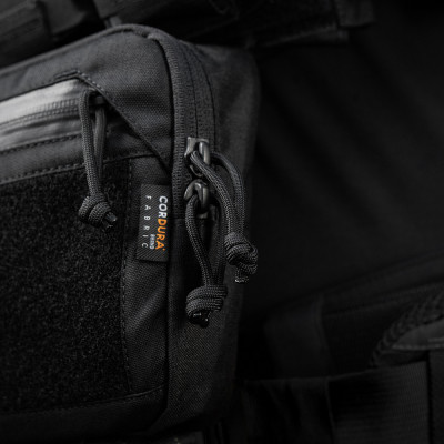 M-Tac Sling Bag Large Elite Gen.II – soma pār plecu, Melna