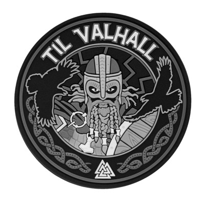 M-Tac Til Valhall morāles plāksnīte gumija, 80 mm, Pelēks