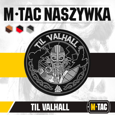 M-Tac Til Valhall morāles plāksnīte gumija, 80 mm, Pelēks