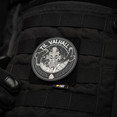 M-Tac Til Valhall morāles plāksnīte gumija, 80 mm, Pelēks
