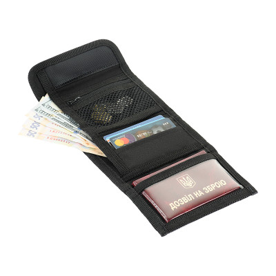 M-Tac Velcro Wallet Elite Gen.II Hex – maks, Melna