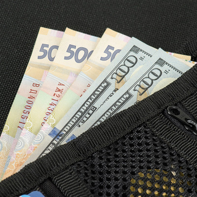 M-Tac Wallet with Patch Panel Elite Gen.II – maks, Melna