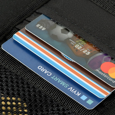 M-Tac Wallet with Patch Panel Elite Gen.II – maks, Melna