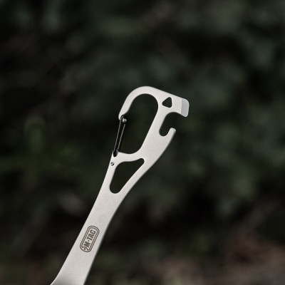 M-Tac nerūsējošā tērauda sporks 14,8 cm ar karabīnu — 8/10