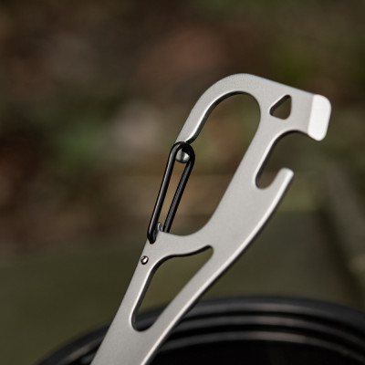 M-Tac nerūsējošā tērauda sporks 14,8 cm ar karabīnu — 9/10