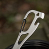 M-Tac nerūsējošā tērauda sporks 14,8 cm ar karabīnu — 9/10