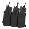 M-Tac Pouch Elastic Triple Magazine Elite Laser Cut – magazīnu somiņa, Melna