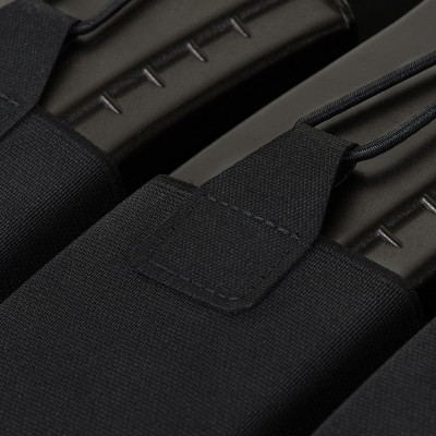 M-Tac Pouch Elastic Triple Magazine Elite Laser Cut – magazīnu somiņa, Melna
