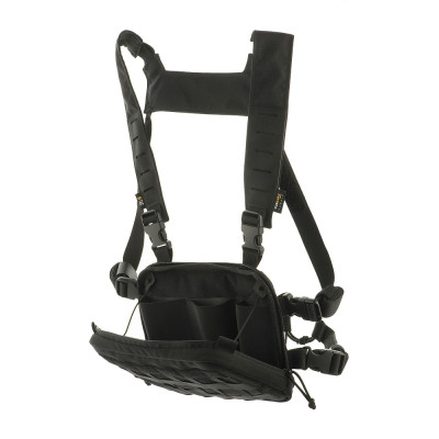 M-Tac Chest Rig Military Elite – krūšu soma, Melna