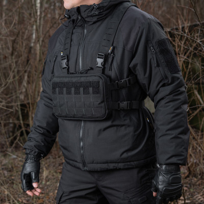 M-Tac Chest Rig Military Elite – krūšu soma, Melna