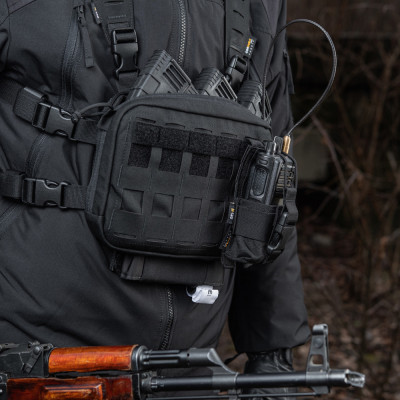 M-Tac Chest Rig Military Elite – krūšu soma, Melna