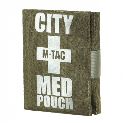 M-Tac City Med Pouch kompakts pirmās palīdzības maciņš, Ranger Green