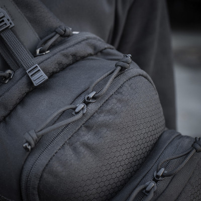 M-Tac Cross Bag Slim Elite Hex – soma pār plecu, Melna