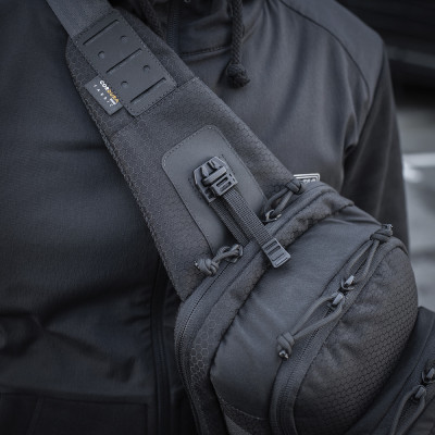 M-Tac Cross Bag Slim Elite Hex – soma pār plecu, Melna
