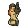 M-Tac PVC pleķis „Tactical Girl" Pin-Up – 4,5 × 8,5 cm