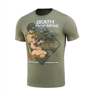 M-Tac krekls „Delivery Service" Pin-Up 93 % kokvilna, Light Olive