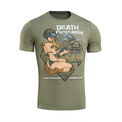 M-Tac krekls „Delivery Service" Pin-Up 93 % kokvilna, Light Olive