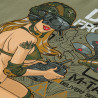 M-Tac krekls „Delivery Service" Pin-Up 93 % kokvilna, Light Olive