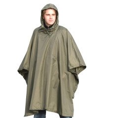 Mil-Tec Od Ripstop 260gr Wet Weather Poncho ′Basic- Palapinsiaustė olive žalia