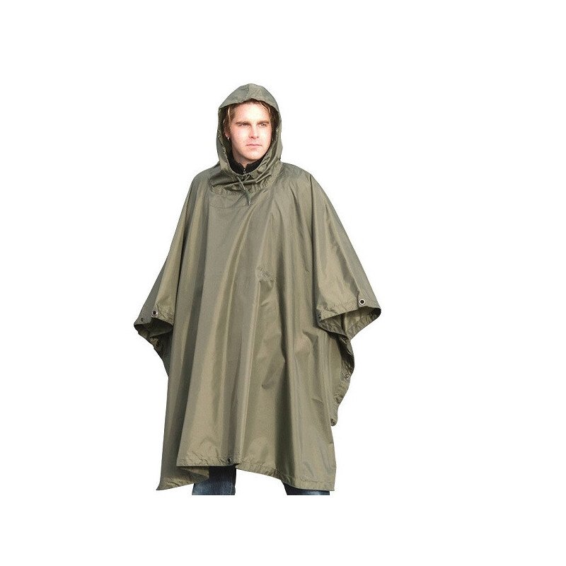 Mil-Tec Od Ripstop 260gr Wet Weather Poncho ′Basic- Palapinsiaustė olive žalia