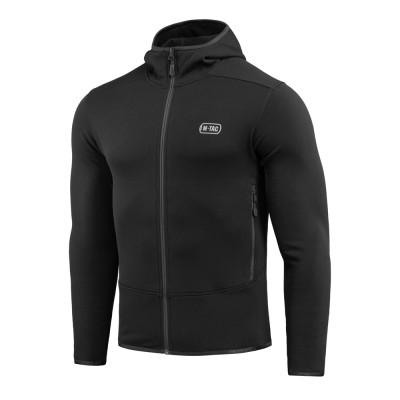 M-Tac Shadow Fleece Polartec jaka ar kapuci, Melna