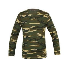 Mil-Tec Woodland Long Sleeve Shirt Marškinėliai ilgomis rankovėmis