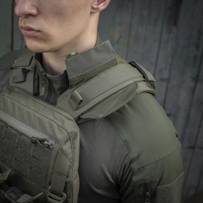 M-Tac Cuirass QRS plecu polsteris Cordura, Ranger Green