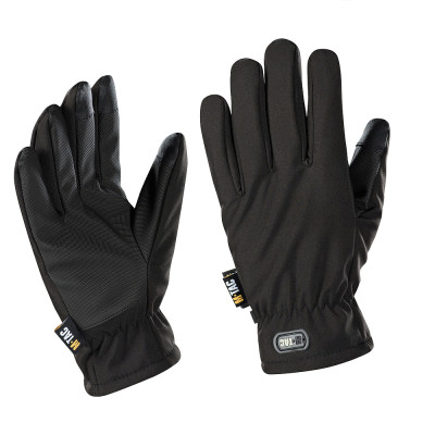 M-Tac Soft Shell Thinsulate cimdi 3M izolācija, Melna