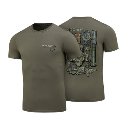 M-Tac MY EDC T-krekls 97 % kokvilna ar elastānu, Ranger Green