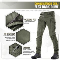M-Tac Tactical Pants Conquistador Gen I Flex Taktinės kelnės
