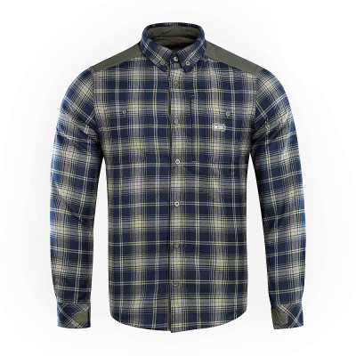 M-Tac Redneck Shirt – rūtains krekls, Olive/Navy Blue