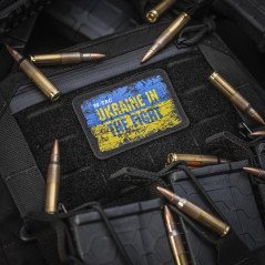 M-Tac patch Ukraine in the Fight (80х50 mm) Antsiuvas su Ukrainos simbolika