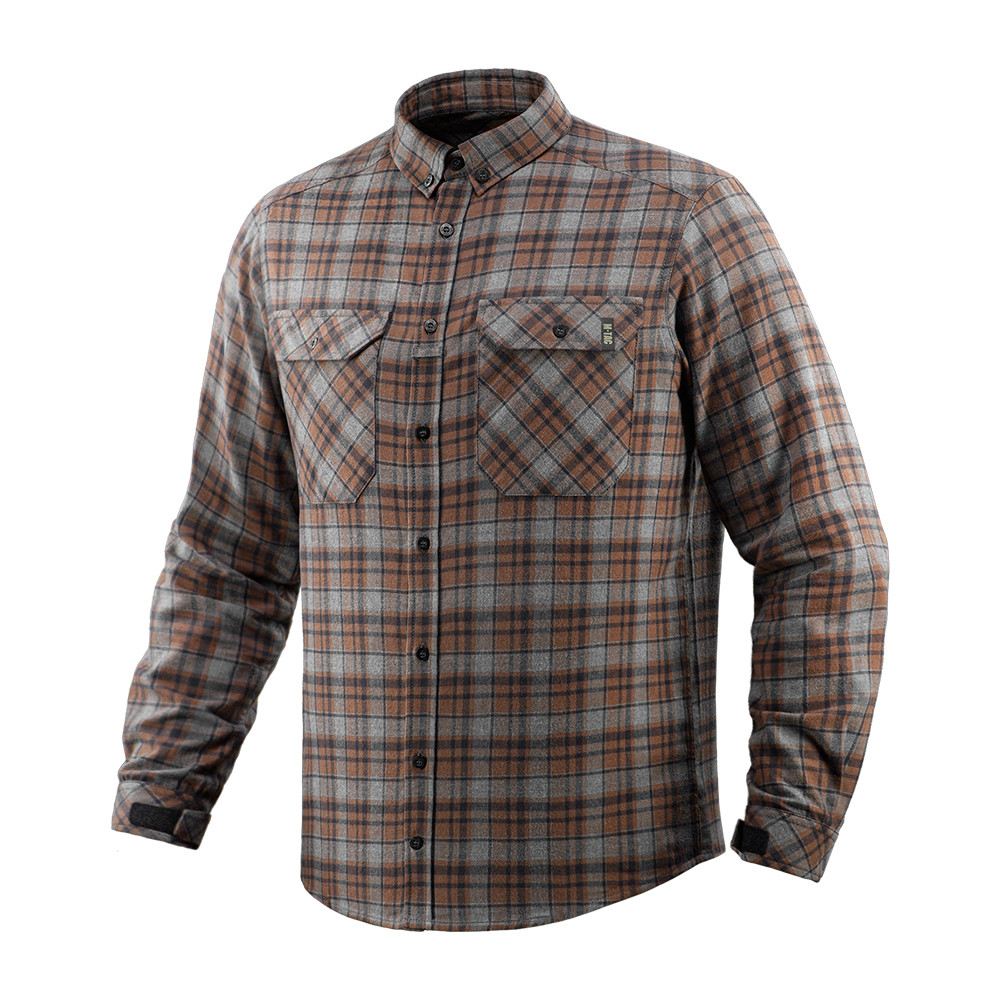M-Tac Shirt Lumberjack Merino Cold Weather – krekls, Grey/Brown