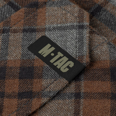 M-Tac Shirt Lumberjack Merino Cold Weather – krekls, Grey/Brown