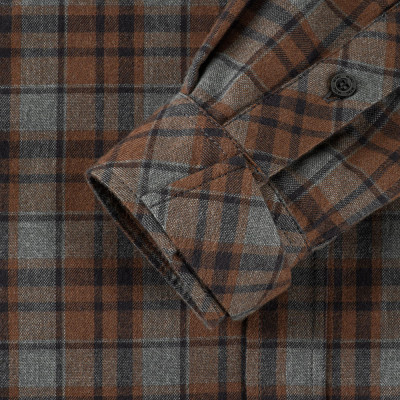 M-Tac Shirt Lumberjack Merino Cold Weather – krekls, Grey/Brown