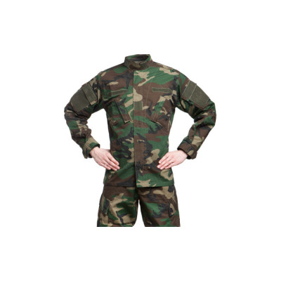 Mil-Tec Ripstop lauka jaka ar 5 kabatām, Woodland
